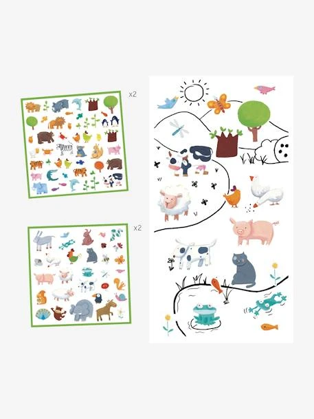 160 Stickers Animaux DJECO Multicolore - Djeco 3 160 Stickers Animaux DJECO Multicolore - Djeco – Image 3