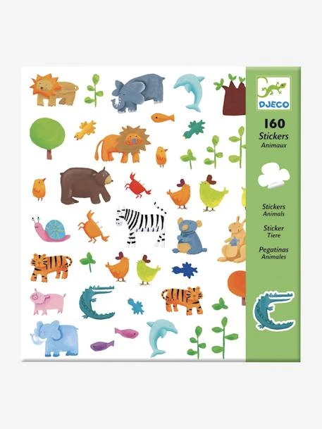 160 Stickers Animaux DJECO Multicolore - Djeco 1 160 Stickers Animaux DJECO Multicolore - Djeco