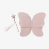 Ailes De Papillon En Gaze De Coton + Baguette Magique Rose - Vertbaudet