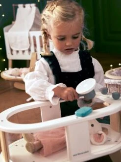 Baignoire Poupon Plexi/bois FSC® Blanc - Vertbaudet -Mon Petit Monde Soldes baignoire poupon plexibois fsc 3