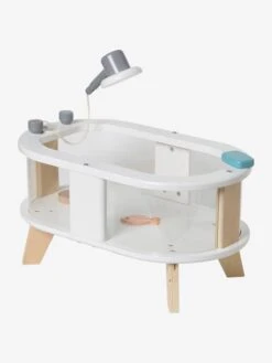 Baignoire Poupon Plexi/bois FSC® Blanc - Vertbaudet -Mon Petit Monde Soldes baignoire poupon plexibois fsc 5