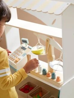 Balance à Poids En Bois FSC® Multicolore - Vertbaudet -Mon Petit Monde Soldes balance a poids en bois fsc 3