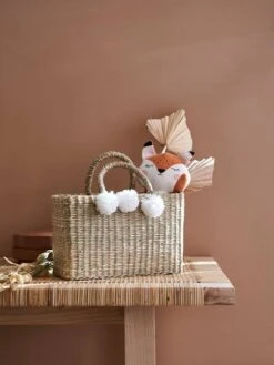 Cabas De Course En Herbier Beige - Vertbaudet -Mon Petit Monde Soldes cabas de course en herbier 3