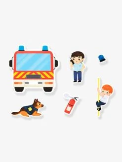 Cahier D'activités Mes Premiers Autocollants - Mes 500 Autocollants Police Et Pompiers AUZOU Jaune - Auzou -Mon Petit Monde Soldes cahier dactivites mes premiers autocollants mes 500 autocollants police et pompiers auzou 2