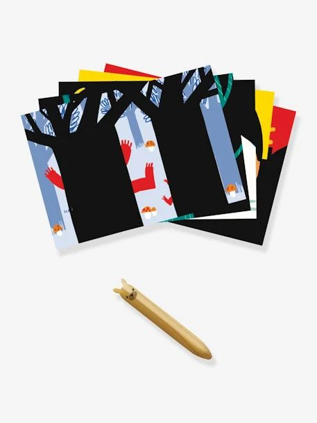 Cartes à Gratter Animaux à Découvrir DJECO Vert - Djeco 3 Cartes à Gratter Animaux à Découvrir DJECO Vert - Djeco – Image 3