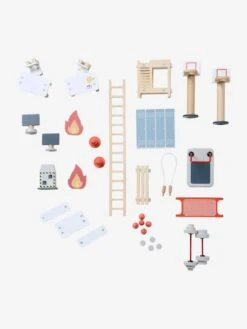 Centre De Secours Poste De Police + Poste De Pompiers En Bois FSC® Blanc - Vertbaudet -Mon Petit Monde Soldes centre de secours poste de police poste de pompiers en bois fsc 3