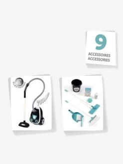 Chariot De Ménage Avec Aspirateur - SMOBY Bleu - Smoby -Mon Petit Monde Soldes chariot de menage avec aspirateur smoby 2