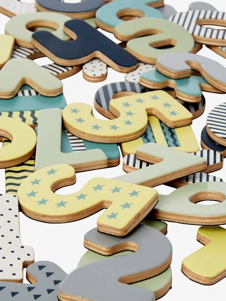 Chiffres Et Lettres Minuscules Magnétiques En Bois FSC® Multicolore - Vertbaudet 2 Chiffres Et Lettres Minuscules Magnétiques En Bois FSC® Multicolore - Vertbaudet – Image 2