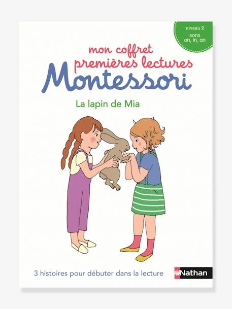 Coffret éducatif Premières Lectures Montessori NATHAN - Le Lapin De Mia, Niveau 2 Blanc - Nathan 1 Coffret éducatif Premières Lectures Montessori NATHAN - Le Lapin De Mia, Niveau 2 Blanc - Nathan