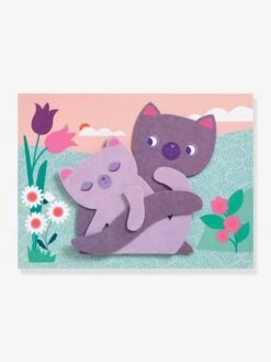 Collages Les Câlins DJECO Bleu - Djeco -Mon Petit Monde Soldes collages les calins djeco 3