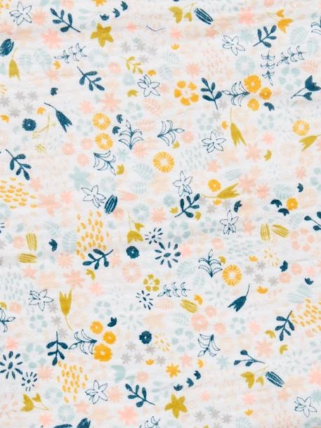 Couette + Oreiller Poupon En Gaze De Coton Blanc Fleuri - Vertbaudet 2 Couette + Oreiller Poupon En Gaze De Coton Blanc Fleuri - Vertbaudet – Image 2