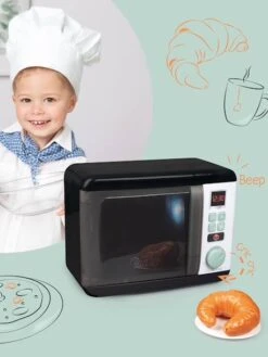 Four à Micro-ondes électronique - TEFAL Noir - Smoby -Mon Petit Monde Soldes four a micro ondes electronique tefal 2