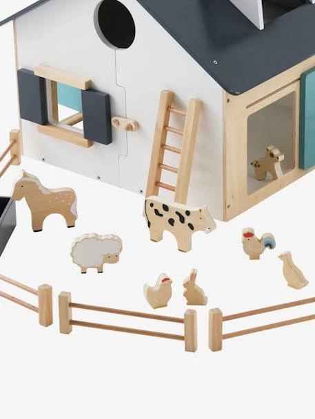 Grande Ferme En Bois FSC® Multicolore - Vertbaudet 2 Grande Ferme En Bois FSC® Multicolore - Vertbaudet – Image 2