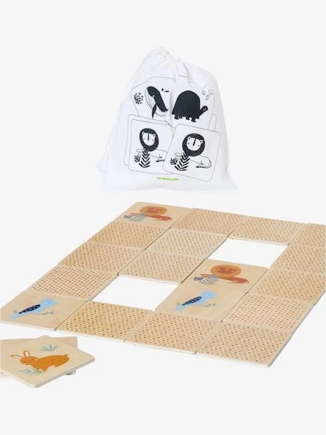 Jeu De Mémo Géant En Bois FSC® Multicolor - Vertbaudet 3 Jeu De Mémo Géant En Bois FSC® Multicolor - Vertbaudet – Image 3