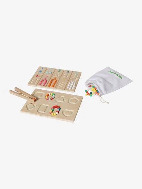 Jeu Tri Des Billes En Bois FSC® Multicolore - Vertbaudet 1 Jeu Tri Des Billes En Bois FSC® Multicolore - Vertbaudet