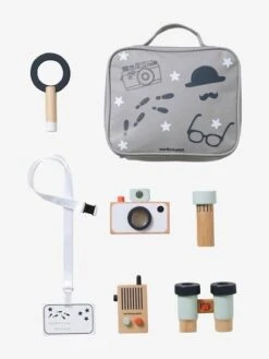 Kit Du Détective En Bois FSC® Gris - Vertbaudet -Mon Petit Monde Soldes kit du detective en bois fsc 2
