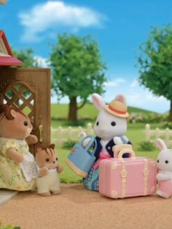 La Maman Lapin Neige Et Sa Valise De Week-end - SYLVANIAN FAMILIES Blanc - Sylvanian -Mon Petit Monde Soldes la maman lapin neige et sa valise de week end sylvanian families 4