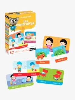 Mon Petit Monde Soldes 4 Les Contraires NATHAN Multicolore - Nathan