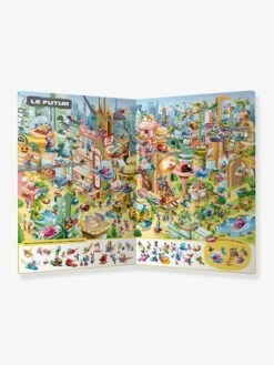 Livre D'activités Cherche Et Trouve Du Loup - A Travers Le Temps - AUZOU Blanc - Auzou -Mon Petit Monde Soldes livre dactivites cherche et trouve du loup a travers le temps auzou 2