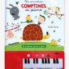 Livre Jouet Musical Mes Premières Comptines Au Piano AUZOU Blanc - Auzou