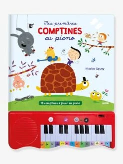 Livre Jouet Musical Mes Premières Comptines Au Piano AUZOU Blanc - Auzou