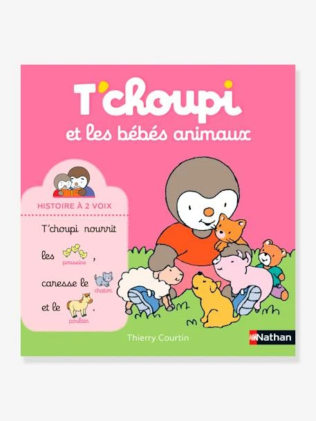Livre T'choupi Et Les Bébés Animaux - Histoire à 2 Voix NATHAN Multico - Nathan 1 Livre T'choupi Et Les Bébés Animaux - Histoire à 2 Voix NATHAN Multico - Nathan