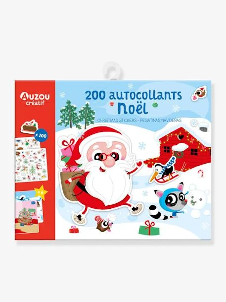 Ma Pochette De 200 Autocollants De Noël - AUZOU Blanc - Auzou 1 Ma Pochette De 200 Autocollants De Noël - AUZOU Blanc - Auzou