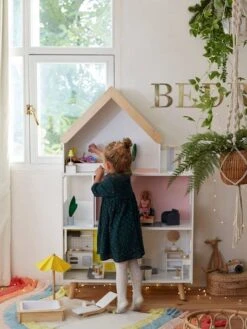 Maison De Poupée Mannequin En Bois FSC® Multicolore - Vertbaudet -Mon Petit Monde Soldes maison de poupee mannequin en bois fsc 5