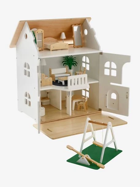 Maison Romantique Des Amis Des Petits + Mobilier En Bois FSC® Blanc - Vertbaudet 2 Maison Romantique Des Amis Des Petits + Mobilier En Bois FSC® Blanc - Vertbaudet – Image 2