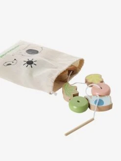 Mes Premières Perles à Enfiler En Bois FSC® Multicolore - Vertbaudet -Mon Petit Monde Soldes mes premieres perles a enfiler en bois fsc 3