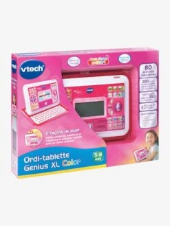 Ordi-tablette Genius XL Color VTECH Rose - Toutes Les Marques -Mon Petit Monde Soldes ordi tablette genius xl color vtech 4