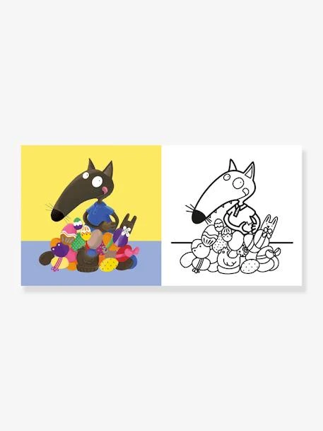 P'tit Loup - Cahier De Coloriages Pâques - AUZOU Blanc - Auzou 2 P'tit Loup - Cahier De Coloriages Pâques - AUZOU Blanc - Auzou – Image 2