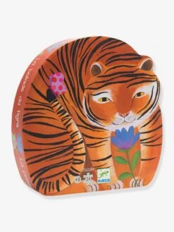 Mon Petit Monde Soldes 22 Puzzle 24 Pièces La Balade Du Tigre DJECO Orange - Djeco