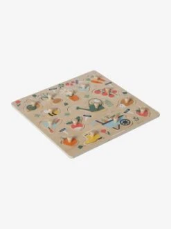 Puzzle Boutons Jardin En Bois FSC® Multicolore - Vertbaudet
