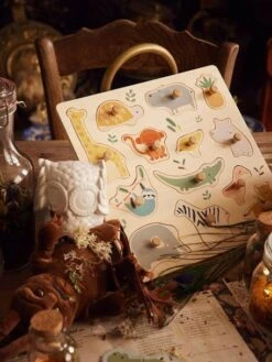 Puzzle Boutons Jungle En Bois FSC® Multicolore - Vertbaudet -Mon Petit Monde Soldes puzzle boutons jungle en bois fsc 2