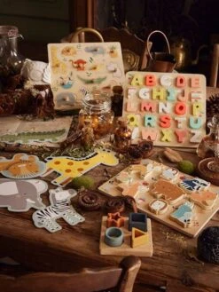 Puzzle Boutons Jungle En Bois FSC® Multicolore - Vertbaudet -Mon Petit Monde Soldes puzzle boutons jungle en bois fsc 3