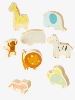 Puzzle Chunky Jungle En Bois FSC® Multicolore - Vertbaudet -Mon Petit Monde Soldes puzzle chunky jungle en bois fsc 3