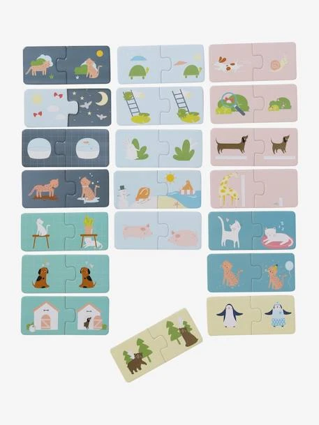 Puzzle D'association Des Contraires Multicolore - Vertbaudet 1 Puzzle D'association Des Contraires Multicolore - Vertbaudet