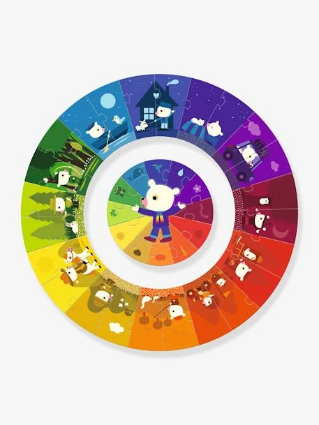 Puzzle Géant Les Couleurs DJECO Bleu - Djeco 2 Puzzle Géant Les Couleurs DJECO Bleu - Djeco – Image 2