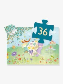 Puzzle La Princesse Du Printemps 36 Pièces DJECO Bleu - Djeco -Mon Petit Monde Soldes puzzle la princesse du printemps 36 pieces djeco 2