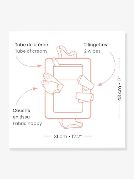 Sac à Langer - DJECO Rose - Djeco 3 Sac à Langer - DJECO Rose - Djeco – Image 3