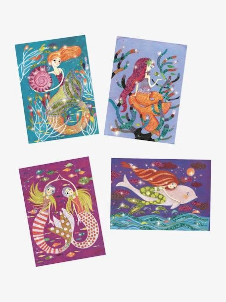 Tableaux à Pailleter - La Lumière Des Sirènes DJECO Multicolore - Djeco 4 Tableaux à Pailleter - La Lumière Des Sirènes DJECO Multicolore - Djeco – Image 4