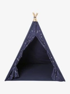 Tipi Avec Détails Phosphorescents Constellation Bleu - Vertbaudet -Mon Petit Monde Soldes tipi avec details phosphorescents constellation 2